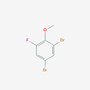 Chemical structure of 2,4-Dibromo-6-fluoroanisole