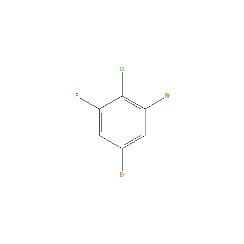 Chemical structure of 1,5-Dibromo-2-chloro-3-fluorobenzene