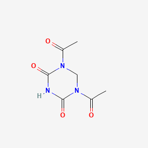 Chemical structure of 1,5-Diacetyl-1,3,5-triazinane-2,4-dione