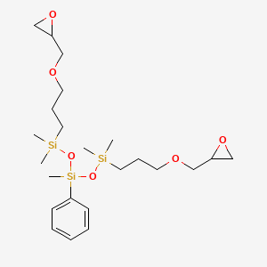 Chemical structure of 1,5-BIS(GLYCIDOXYPROPYL)-3-PHENYL-1,1,3,5,5-PENTAMETHYLTRISILOXANE