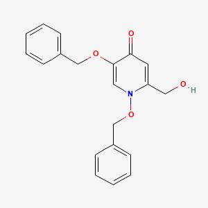 Chemical structure of 1,5-BIS(BENZYLOXY)-2-(HYDROXYMETHYL)PYRIDIN-4(1H)-ONE