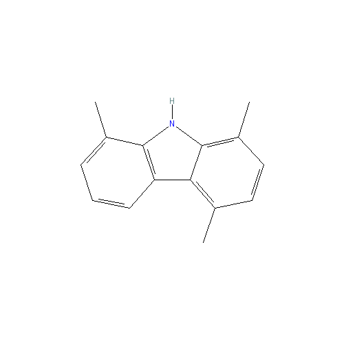 Chemical structure of 1,5,8-TriMethylcarbazole