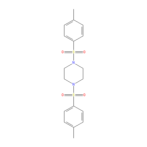 Chemical structure of 1,4-Ditosylpiperazine