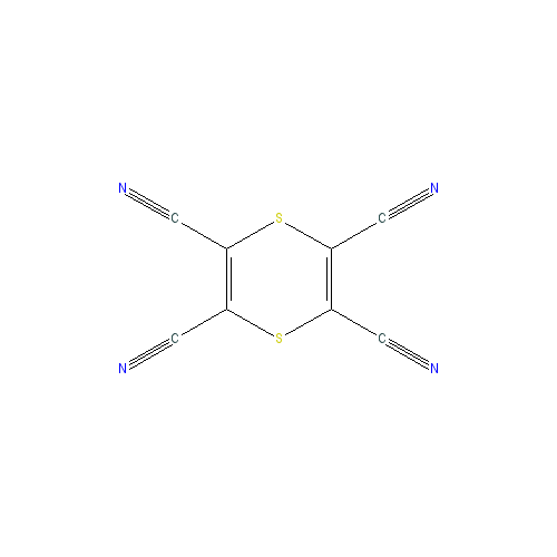 Chemical structure of 1,4-DIthiin-2,3,5,6-tetracarbonitrile