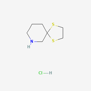 Chemical structure of 1,4-Dithia-7-azaspiro[4.5]decane hydrochloride