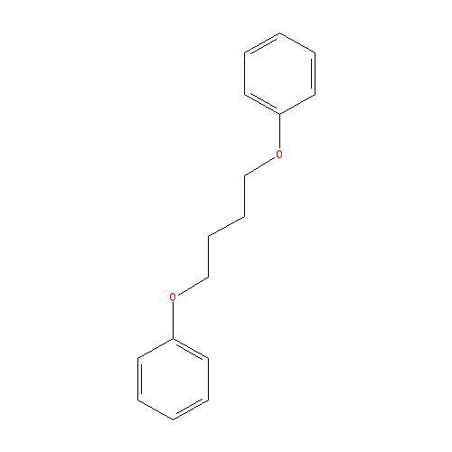 Chemical structure of 1,4-Diphenoxybutane