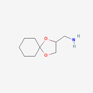 Chemical structure of 1,4-dioxaspiro[4.5]decan-2-ylmethanamine