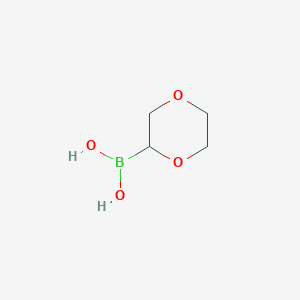 Chemical structure of 1,4-Dioxane-2-boronic acid