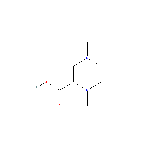 Chemical structure of 1,4-Dimethylpiperazine-2-carboxylic acid