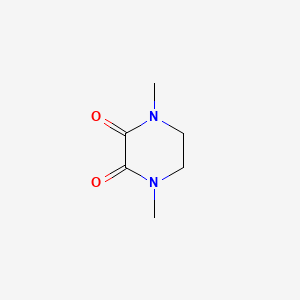 Chemical structure of 1,4-Dimethylpiperazine-2,3-dione