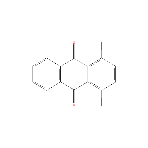 Chemical structure of 1,4-DIMETHYLANTHRAQUINONE