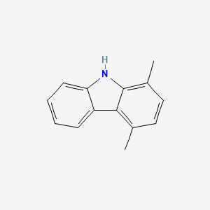 Chemical structure of 1,4-Dimethylcarbazole