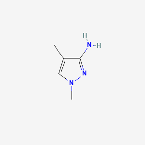 Chemical structure of 1,4-Dimethyl-1H-pyrazol-3-amine