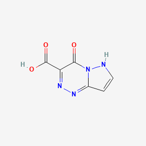 Chemical structure of 4-Hydroxypyrazolo[5,1-c][1,2,4]triazine-3-carboxylic acid
