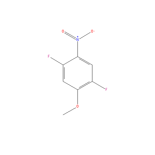 Chemical structure of 1,4-Difluoro-2-methoxy-5-nitrobenzene