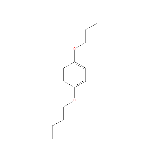 Chemical structure of 1,4-Dibutoxybenzene