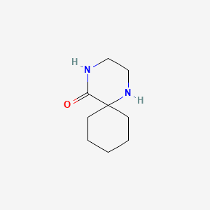 Chemical structure of 1,4-diazaspiro[5.5]undecan-5-one