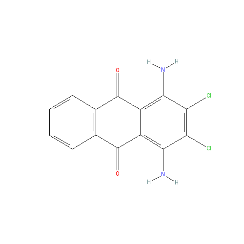 Chemical structure of Disperse Violet 28