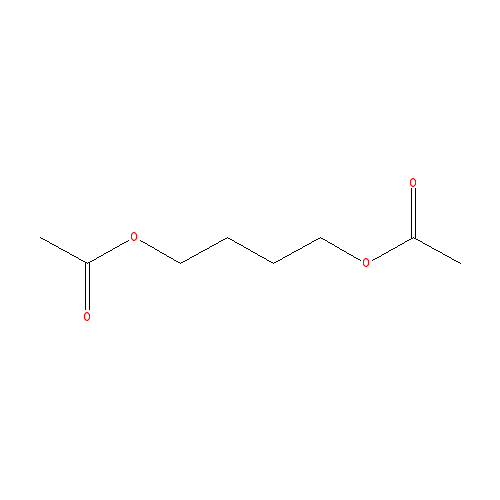 Chemical structure of 1,4-Diacetoxybutane
