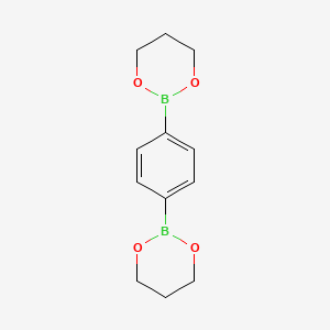 Chemical structure of 1,4-Di(1,3,2-dioxaborinan-2-yl)benzene
