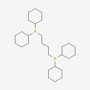 Chemical structure of 1,4-Bis(dicyclohexylphosphino)butane