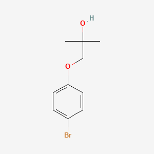 Chemical structure of 1-(4-Bromophenoxy)-2-methylpropan-2-ol