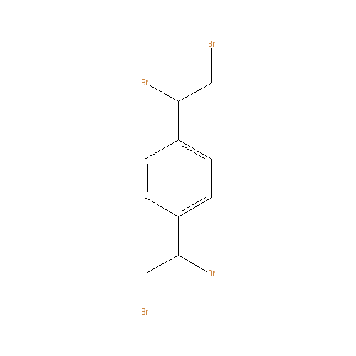 Chemical structure of 1,4-Bis(1,2-dibromoethyl)benzene