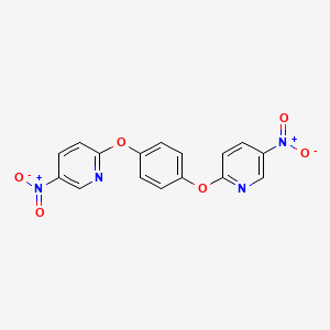 Chemical structure of 1,4-Bis((5-nitropyridin-2-yl)oxy)benzene