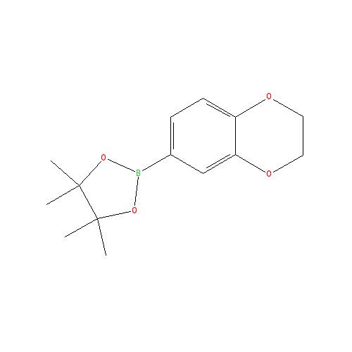 Chemical structure of 1,4-Benzodioxane-6-boronic acid, pinacol ester