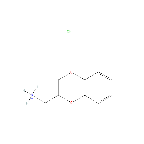 Chemical structure of 1,4-Benzodioxan-2-methanamine Hydrochloride