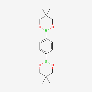 Chemical structure of 1,4-Benzenediboronic Acid Bis(Neopentyl Glycol) Ester