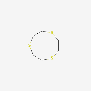 Chemical structure of 1,4,7-Trithiacyclononane