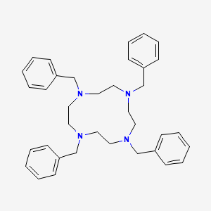 Chemical structure of 1,4,7,10-Tetrabenzyl-1,4,7,10-tetraazacyclododecane