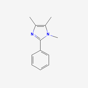 Chemical structure of 1,4,5-Trimethyl-2-phenyl-1H-imidazole