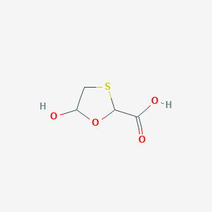 Chemical structure of 1,3-Oxathiolane-2-carboxylicacid,5-hydroxy-