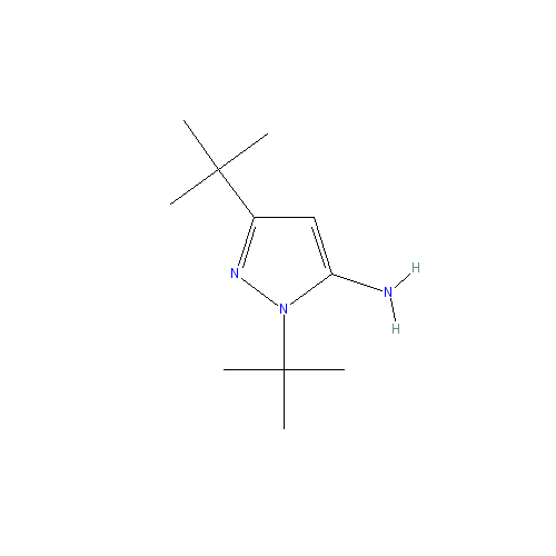 Chemical structure of 1,3-Di-tert-butyl-1H-pyrazol-5-amine