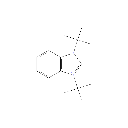 Chemical structure of 1,3-Di-t-butylbenzimidazolium chloride