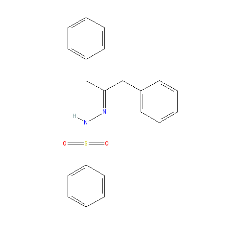 Chemical structure of 1,3-Diphenylacetone p-tosylhydrazone