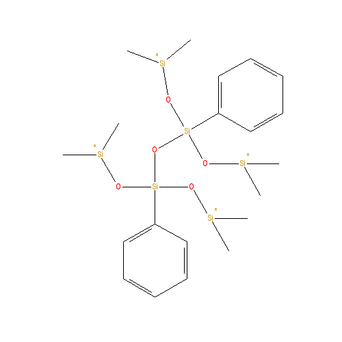 Chemical structure of 1,3-DIPHENYL-1,1,3,3-TETRAKIS(DIMETHYLSILOXY)DISILOXANE