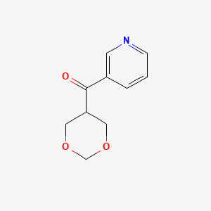 Chemical structure of 1,3-Dioxan-5-yl 3-pyridyl ketone