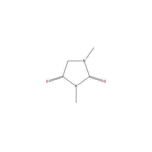 Chemical structure of 1,3-dimethylhydantoin
