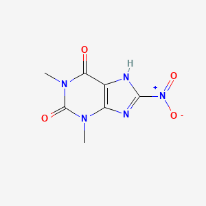 Chemical structure of 8-Nitrotheophylline