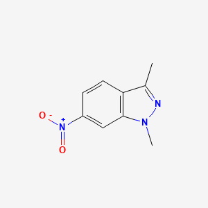 Chemical structure of 1,3-Dimethyl-6-nitro-1H-indazole