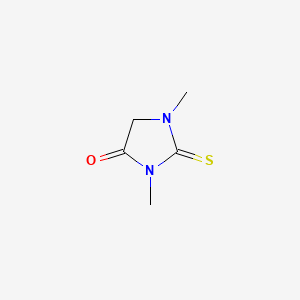 Chemical structure of 1,3-Dimethyl-2-thiohydantoin