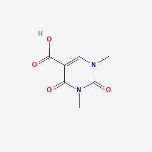 Chemical structure of 1,3-Dimethyl-2,4-dioxo-1,2,3,4-tetrahydropyrimidine-5-carboxylic Acid