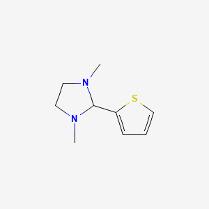 Chemical structure of 1,3-Dimethyl-2-(2-thienyl)imidazolidine