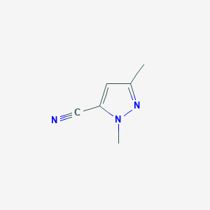 Chemical structure of 1,3-Dimethyl-1H-pyrazole-5-carbonitrile