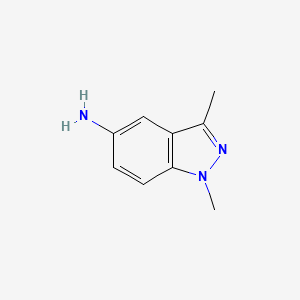 Chemical structure of 1,3-Dimethyl-1H-indazol-5-amine