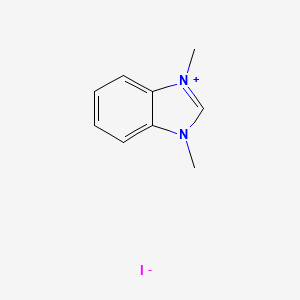 Chemical structure of 1,3-Dimethyl-1H-benzimidazol-3-ium iodide