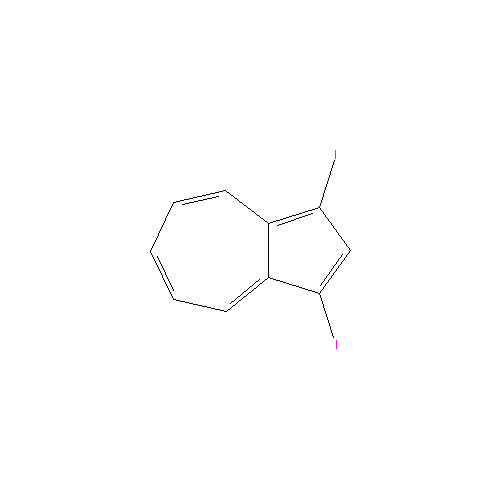 Chemical structure of 1,3-Diiodoazulene